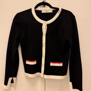 Zara colorblock cardigan